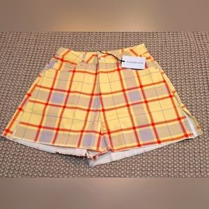 WEWOREWHAT Plaid Boyfriend Shorts